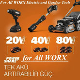 100% Original 8Ah 4Ah for WORX 20V WA3014 WA3551 WG630 WG629 WX372 WX390 WX394 WX550 WX523 WX802 WX858 WX900 Power Tool Battery